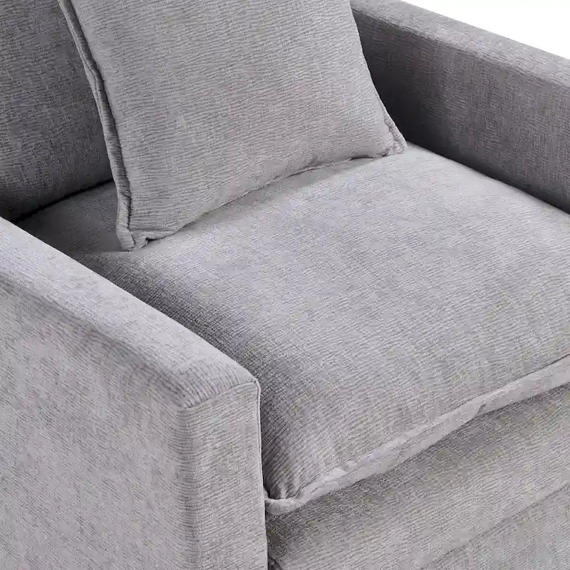 33.07 Upholstered Arm Chair with Solid Wood Frame