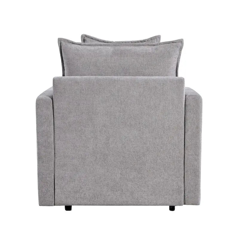 33.07 Upholstered Arm Chair with Solid Wood Frame