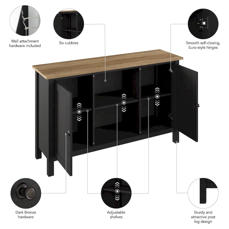 Accent Cabinet with Doors and Storage