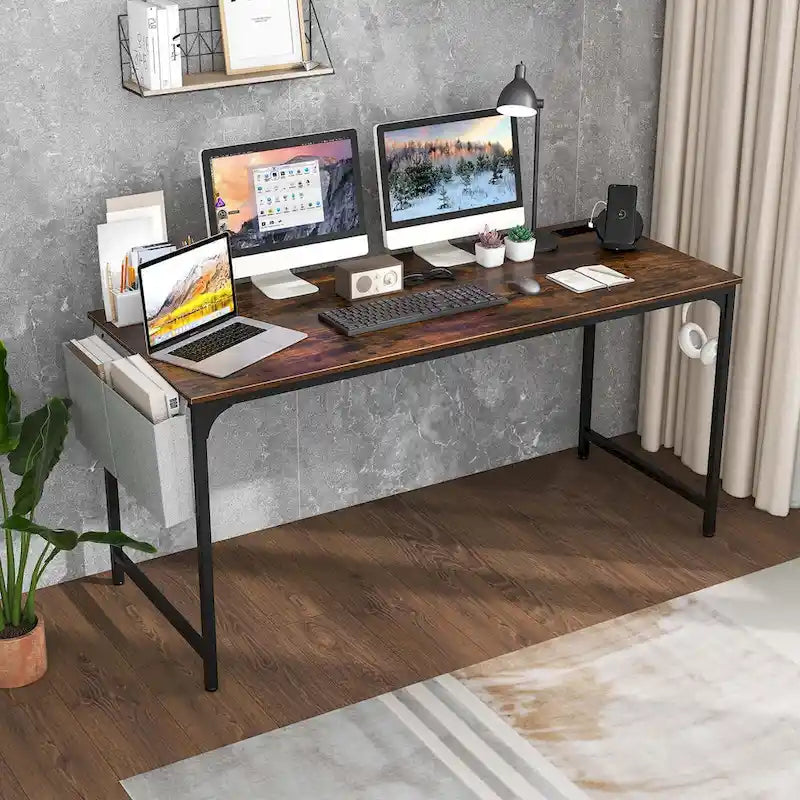 Moderner Computertisch 60" mit Ladestation und Stauraum