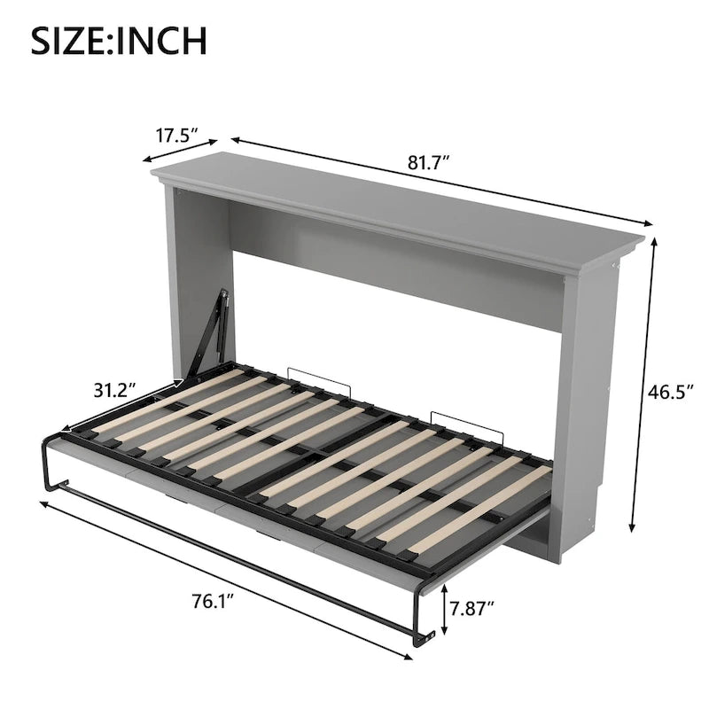 Platzsparendes Murphy-Bett für 2 Personen für kleine Schlafzimmer