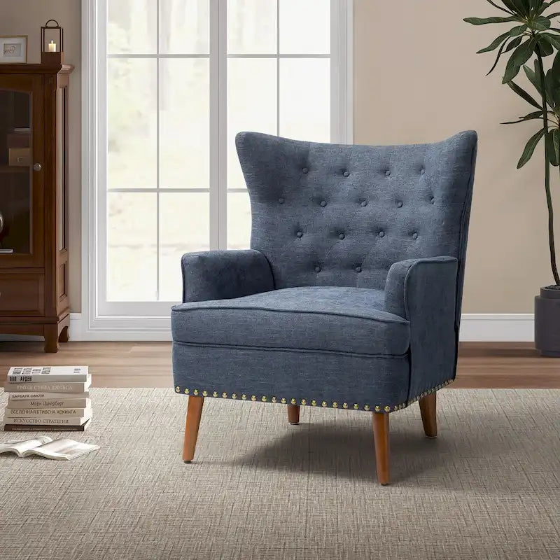 Accent Armchair with Nailhead Trim