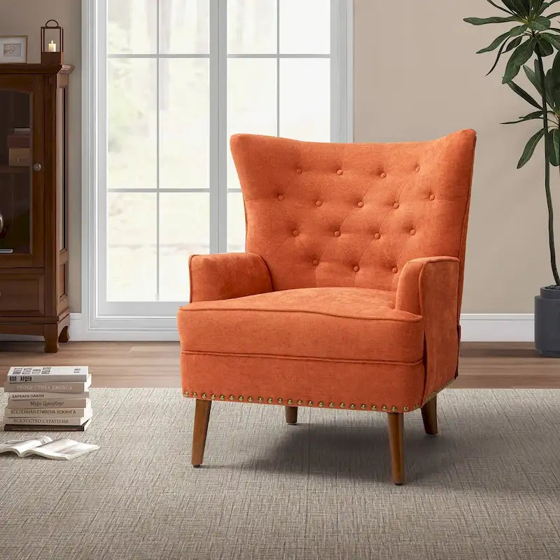 Accent Armchair with Nailhead Trim