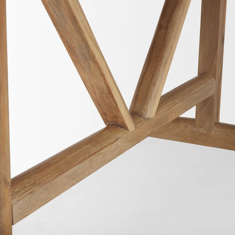 Jasnobrązowy stół jadalniany z litego drewna - 84L x 42W x 30H