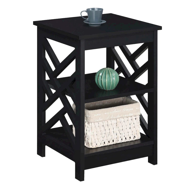 End Table with Shelves