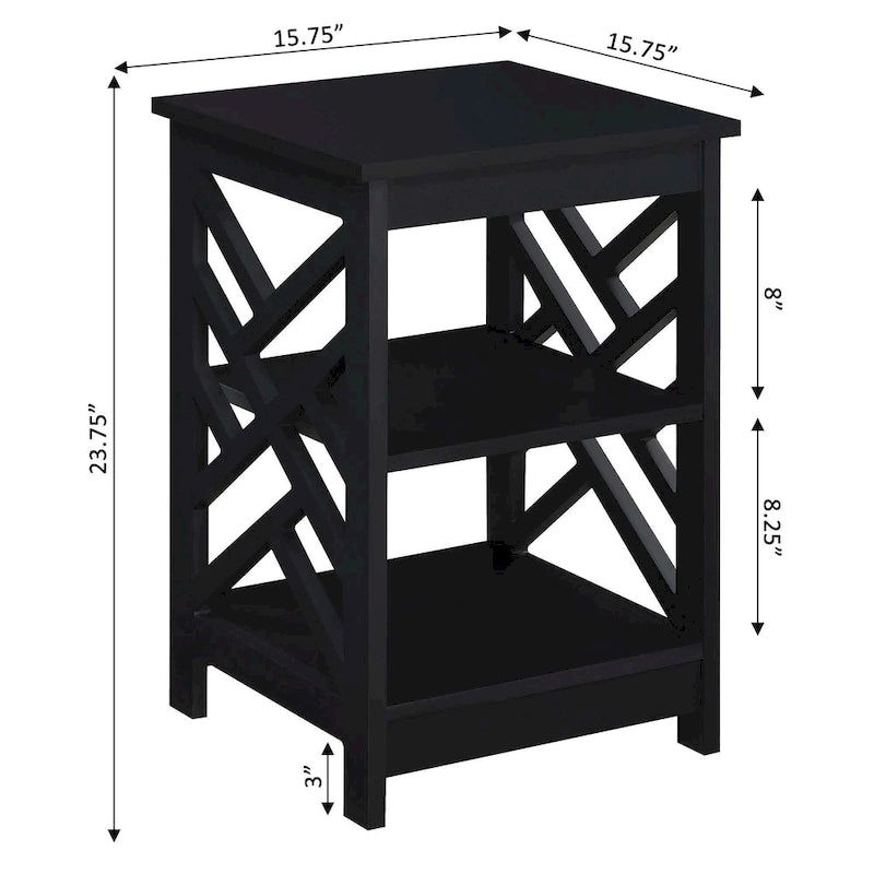 End Table with Shelves