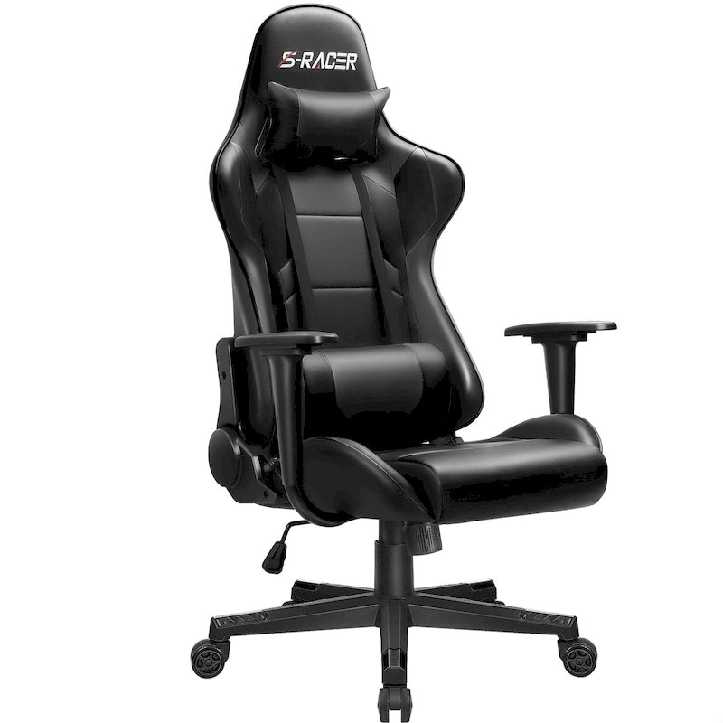 Ergonomic Faux Leather Adjustable Swivel Gaming Chair