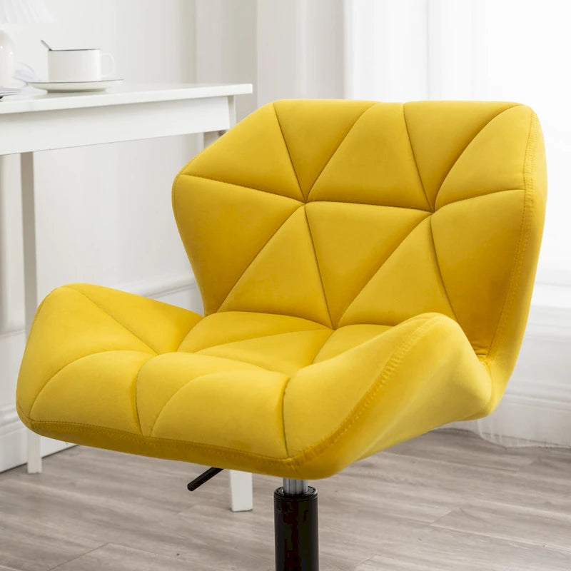 Diamond Tufted Adjustable Swivel Office Chair