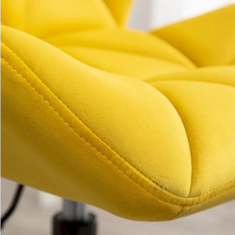 Diamond Tufted Adjustable Swivel Office Chair