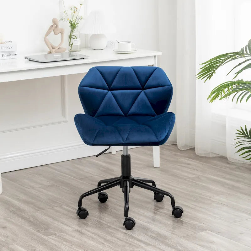 Diamond Tufted Adjustable Swivel Office Chair