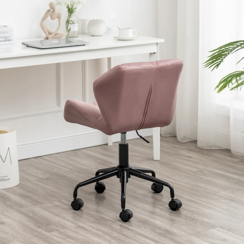 Diamond Tufted Adjustable Swivel Office Chair