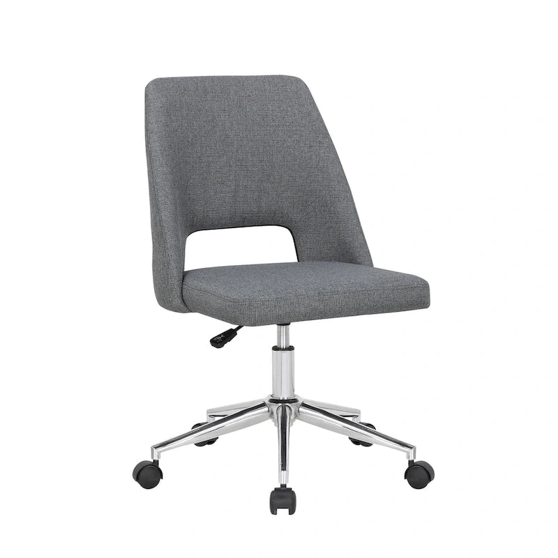 Bürostuhl, Leinenbezug, Rollen