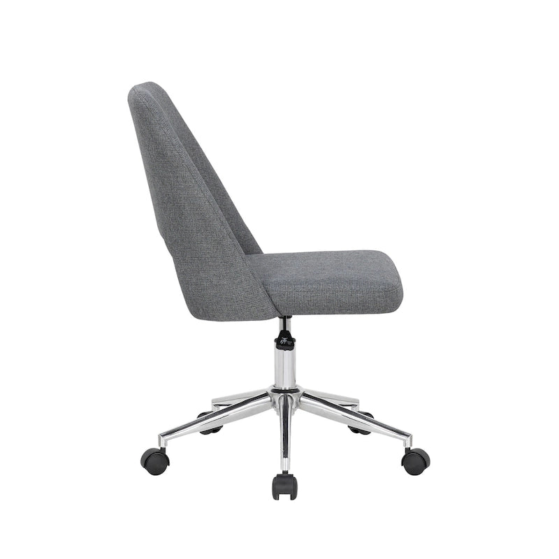 Bürostuhl, Leinenbezug, Rollen