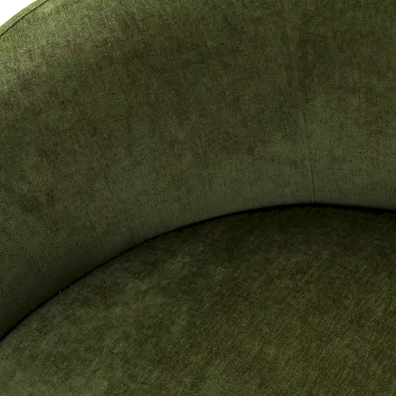 Geschwungenes Samt- und Bouclé-Sofa