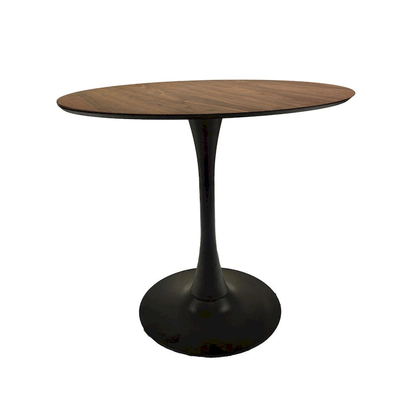 Tavolo da pranzo rotondo, tavolo Tulip da 31.5 per cucina, da pranzo per 2-4 persone con piano in MDF e base a piedistallo, tavolino laterale