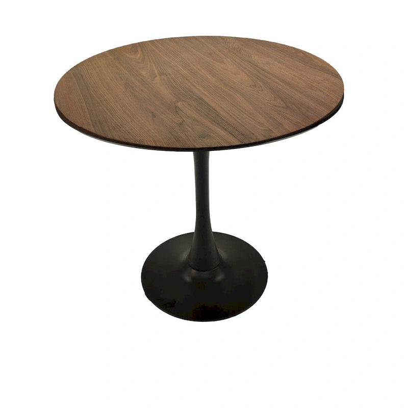 Tavolo da pranzo rotondo, tavolo Tulip da 31.5 per cucina, da pranzo per 2-4 persone con piano in MDF e base a piedistallo, tavolino laterale