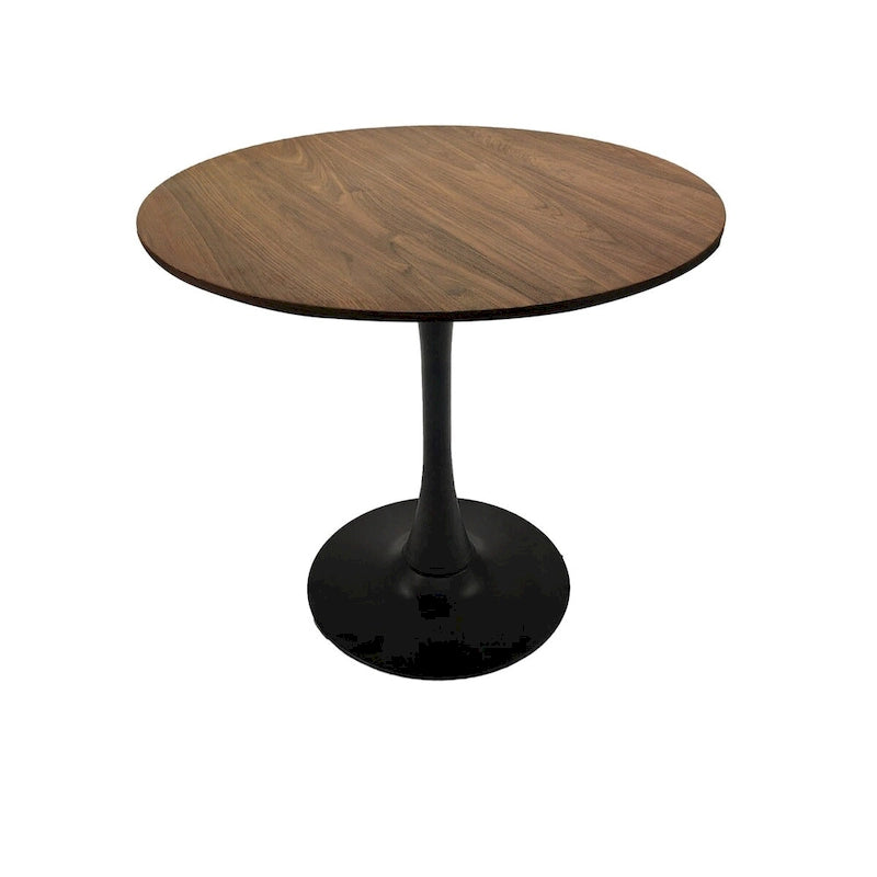 Tavolo da pranzo rotondo, tavolo Tulip da 31.5 per cucina, da pranzo per 2-4 persone con piano in MDF e base a piedistallo, tavolino laterale