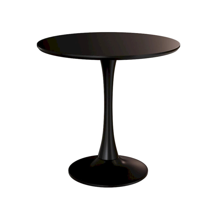 Tavolo da pranzo rotondo, tavolo Tulip da 31.5 per cucina, da pranzo per 2-4 persone con piano in MDF e base a piedistallo, tavolino laterale