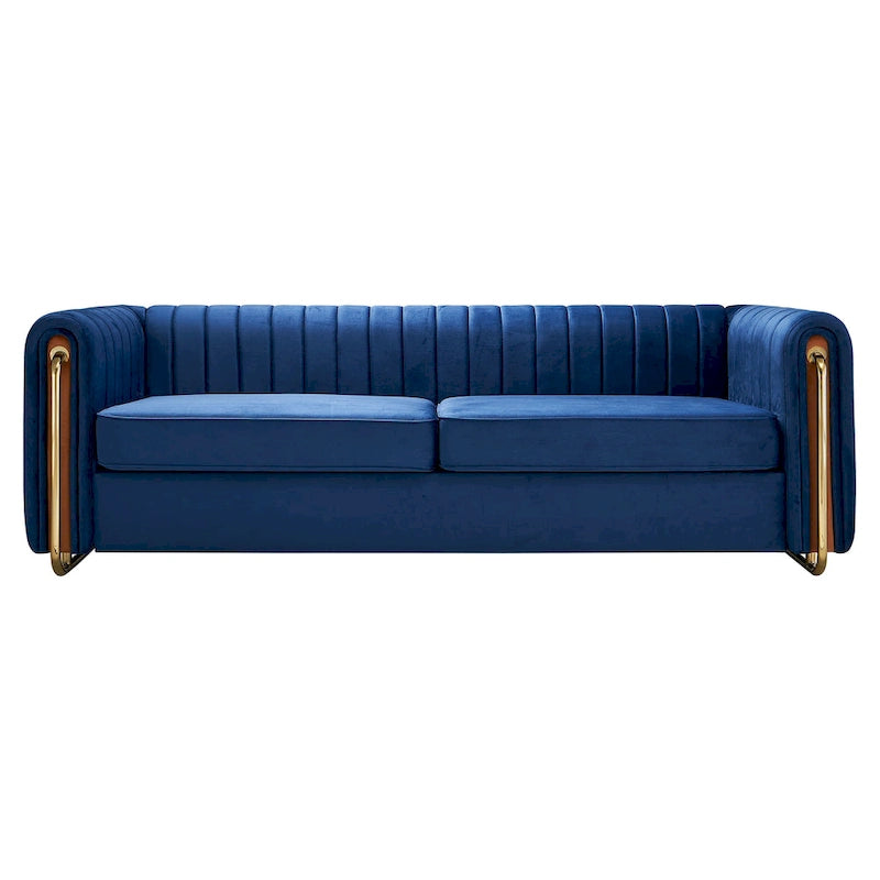 Modernes Samtsofa für das Wohnzimmer