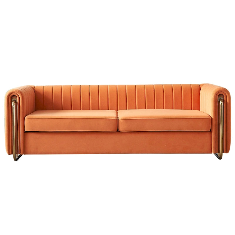 Modernes Samtsofa für das Wohnzimmer