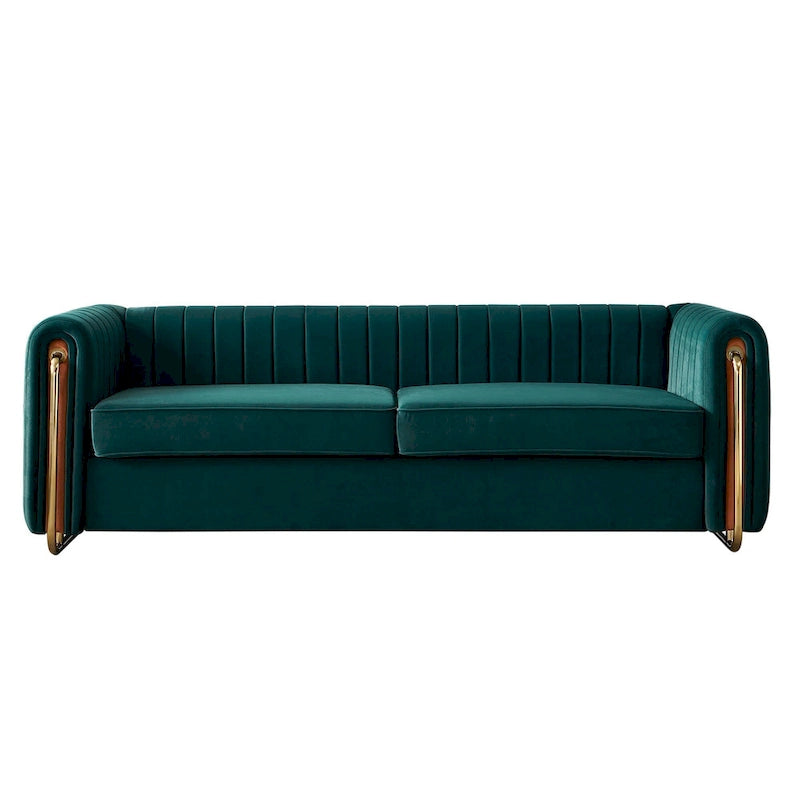 Modernes Samtsofa für das Wohnzimmer