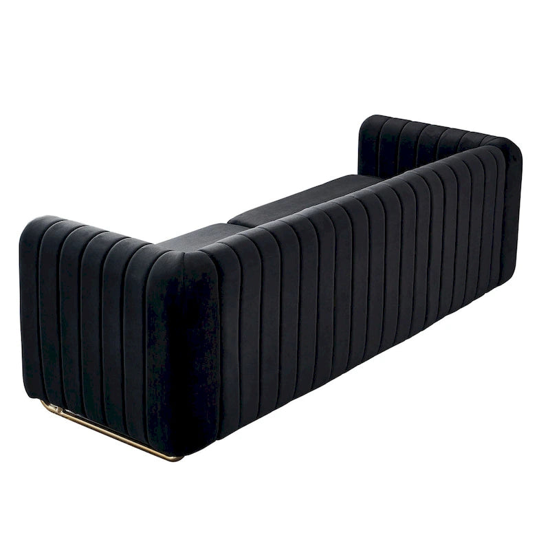Modernes Samtsofa für das Wohnzimmer