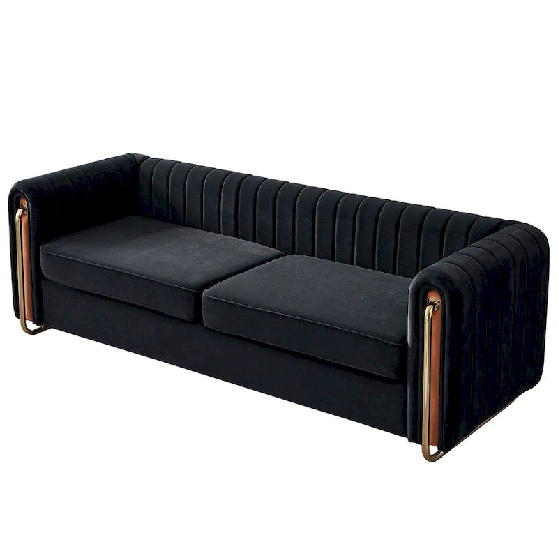 Modernes Samtsofa für das Wohnzimmer