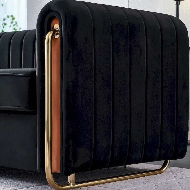 Modernes Samtsofa für das Wohnzimmer