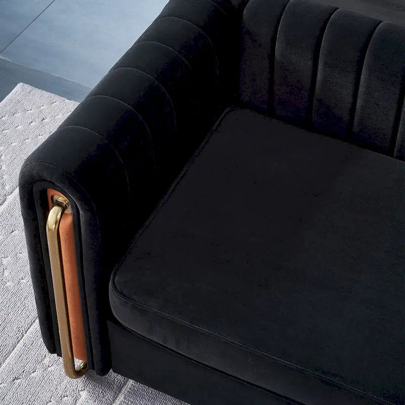 Modernes Samtsofa für das Wohnzimmer