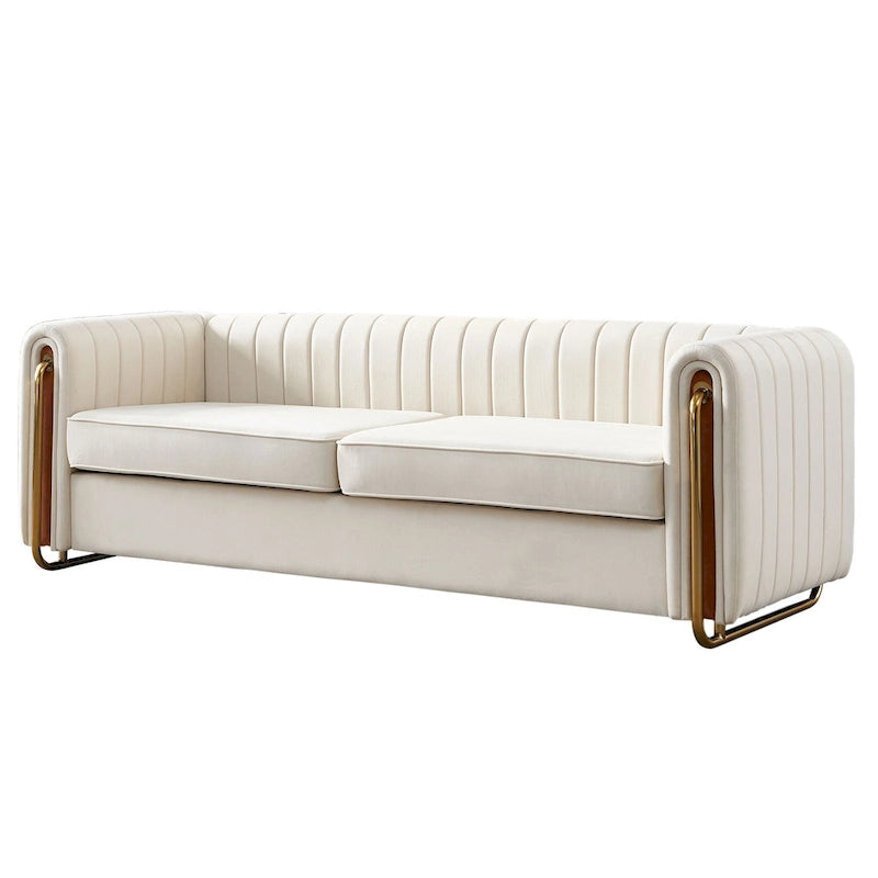 Modernes Samtsofa für das Wohnzimmer