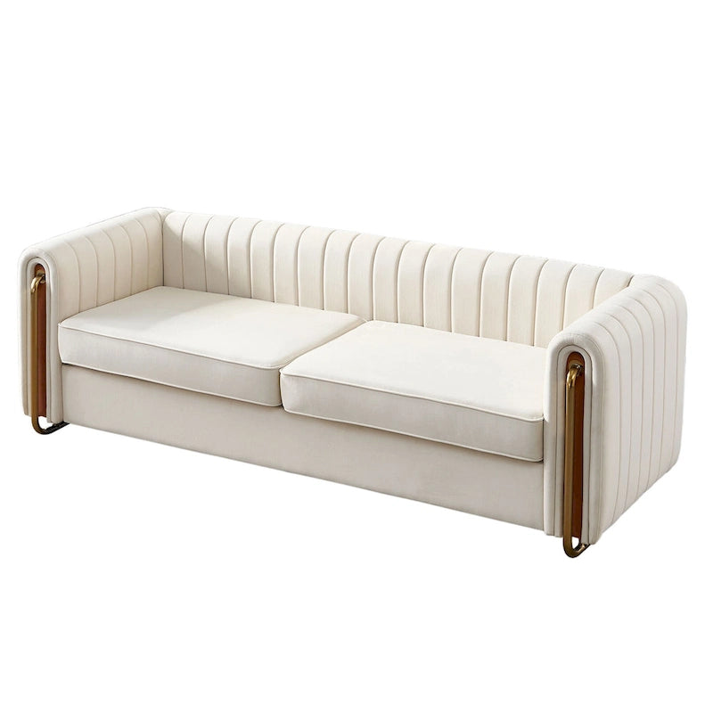 Modernes Samtsofa für das Wohnzimmer