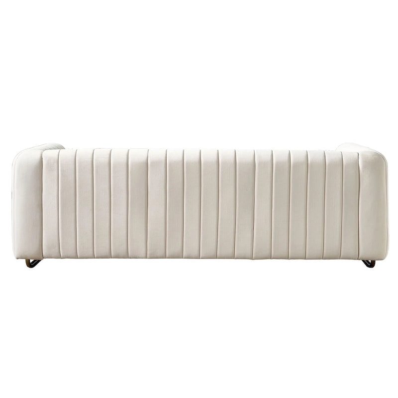 Modernes Samtsofa für das Wohnzimmer