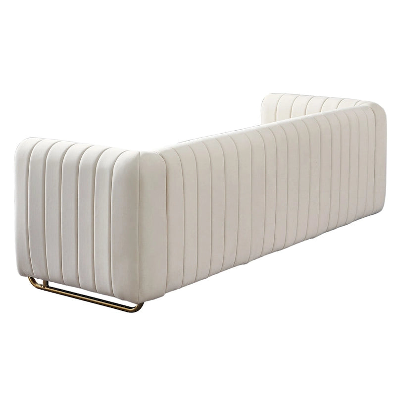 Modernes Samtsofa für das Wohnzimmer