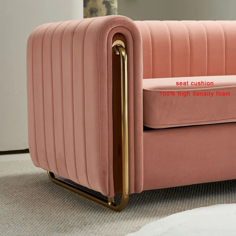 Modernes Samtsofa für das Wohnzimmer