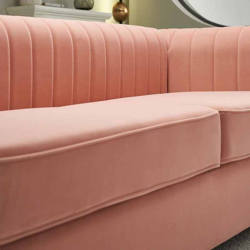 Modernes Samtsofa für das Wohnzimmer