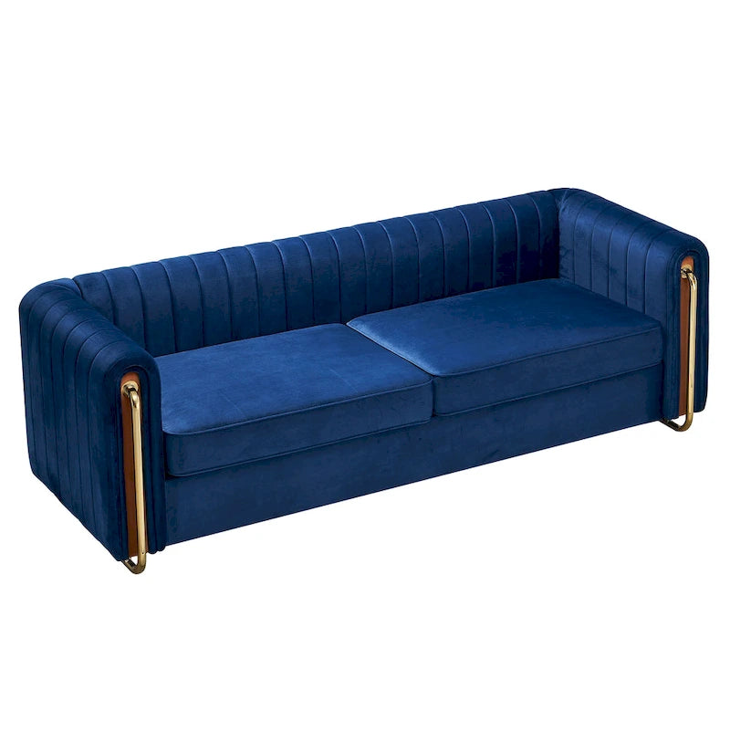Modernes Samtsofa für das Wohnzimmer
