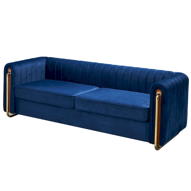 Modernes Samtsofa für das Wohnzimmer
