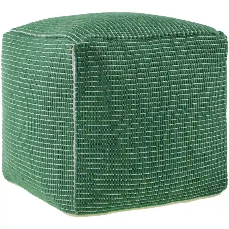 Moderner und zeitgenössischer Pouf im groben Gitterdesign