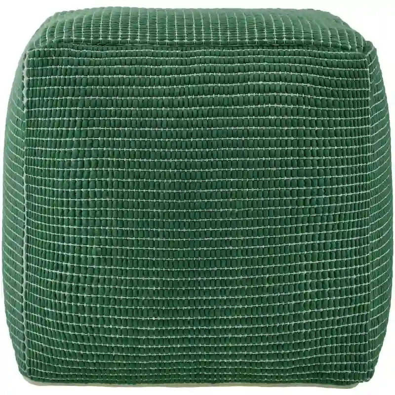 Moderner und zeitgenössischer Pouf im groben Gitterdesign