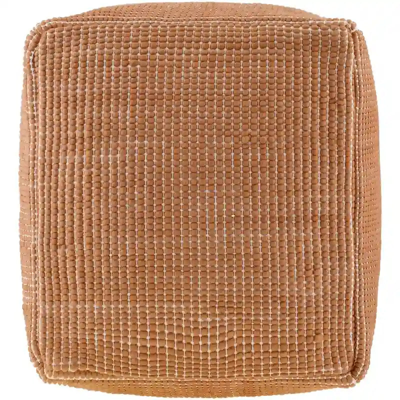 Moderner und zeitgenössischer Pouf im groben Gitterdesign