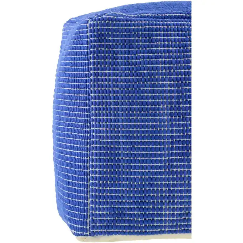 Moderner und zeitgenössischer Pouf im groben Gitterdesign