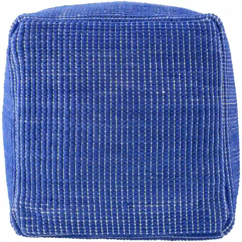 Moderner und zeitgenössischer Pouf im groben Gitterdesign